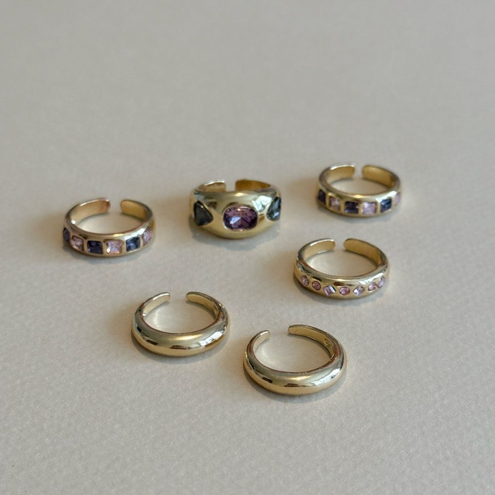 Gemstone Ring Set #1518 - Picture 4 of 6